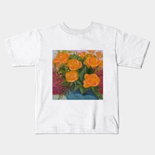 Orange Roses Kids T-Shirt